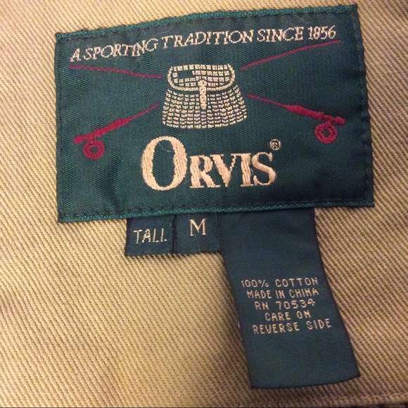 Orvis Canvas Safari jacket with elbow patches mens - Picture 7 of 11